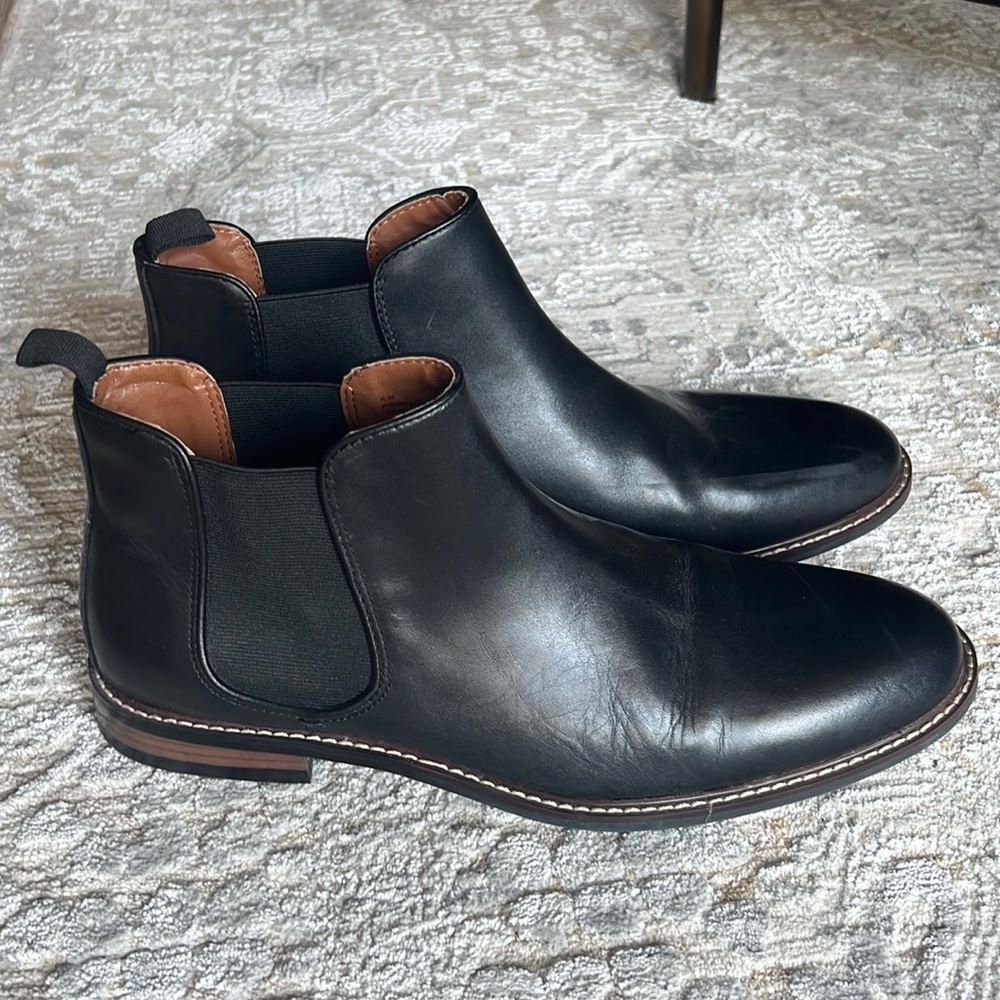 Nordstrom Black Chelsea Boots Men’s size 10.5